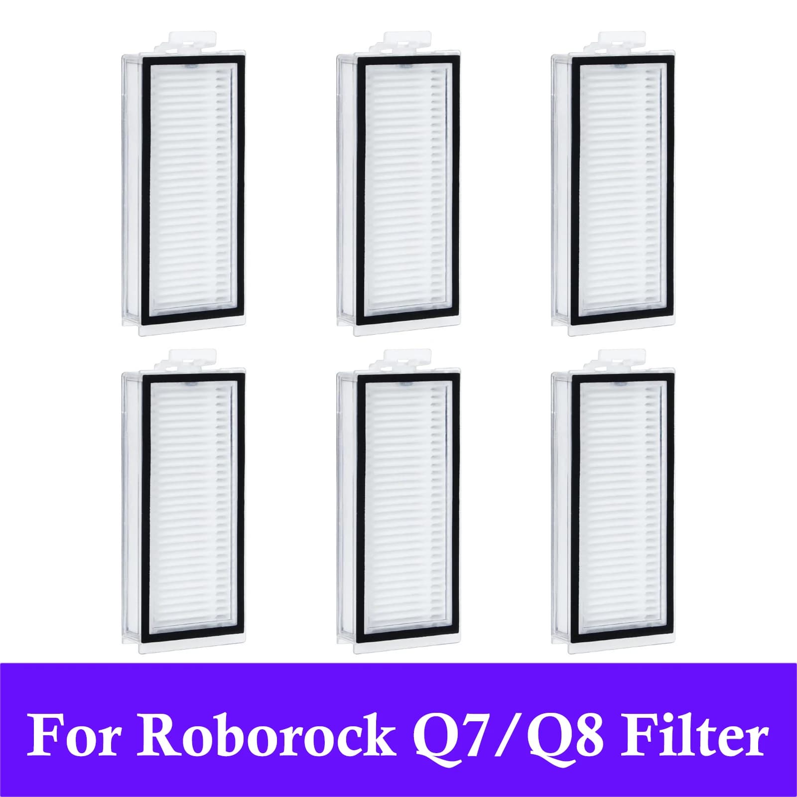 Filtro HEPA lavabile per Roborock Q7, Q7+, Q7 Max, Q7 Max+, Q8 Max, Q8 Max+, Q5 Pro e Q5 Pro+ Sostituzione aspirapolvere