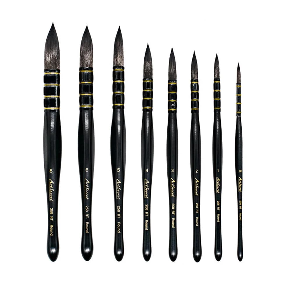 Artsecret 1 PC Professional Watercolor Paint Brushes Triangular Handle Painting Brush Drawing for Oil Acrylic Art Accessory