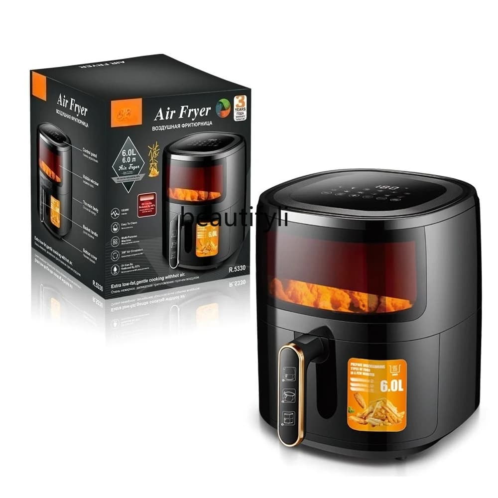 Friggitrice ad aria Forno domestico visivo Friggitrice elettrica multifunzionale Macchina per friggere automatica