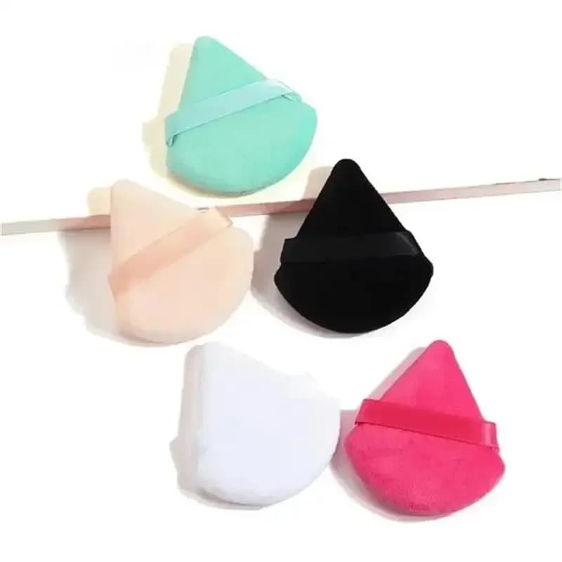 Set di 5 Spugnette per Trucco Viso e Corpo, Morbide e Triangolari, per Applicazione di Polvere, Contorno Occhi e Angoli del Viso