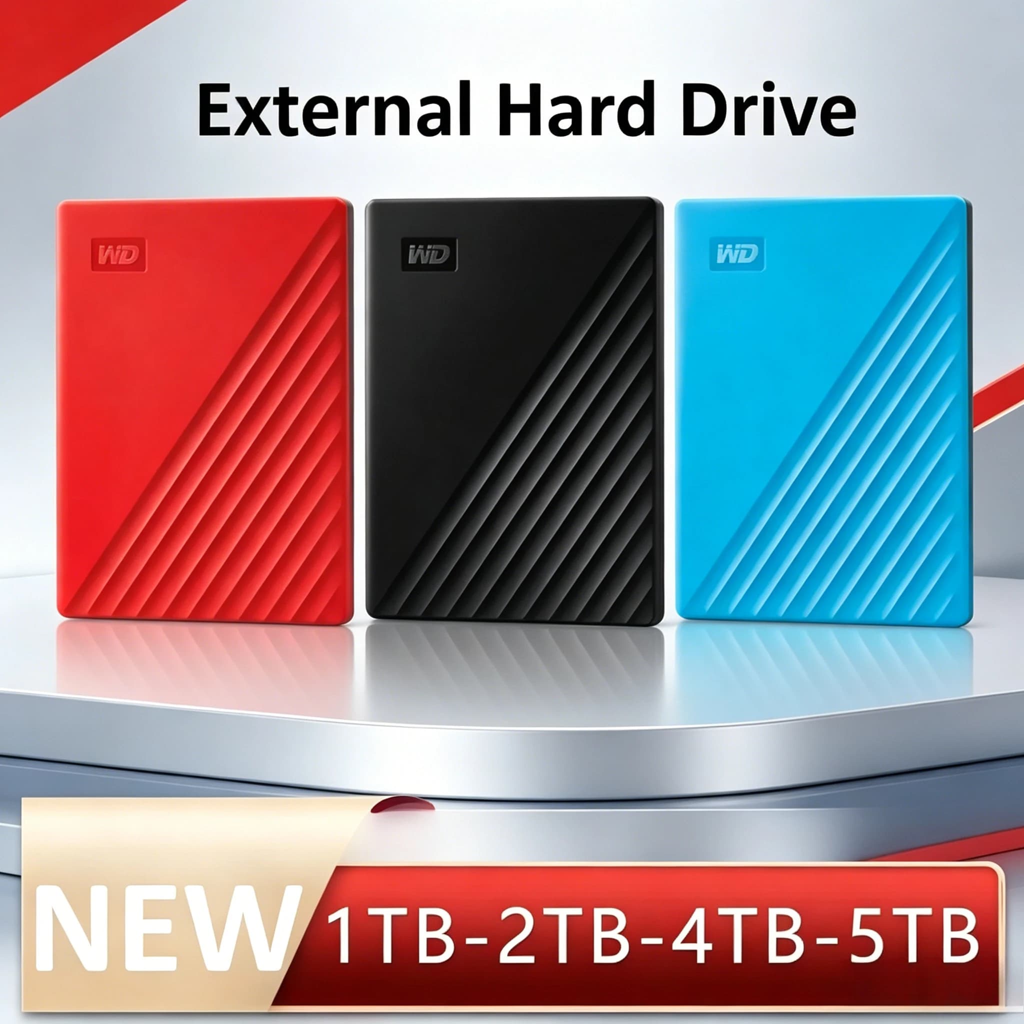 New For 1TB Elements External Hard Drive USB 3.0 2.5" Portable External HDD Hard Disk For Desktop PC Laptop