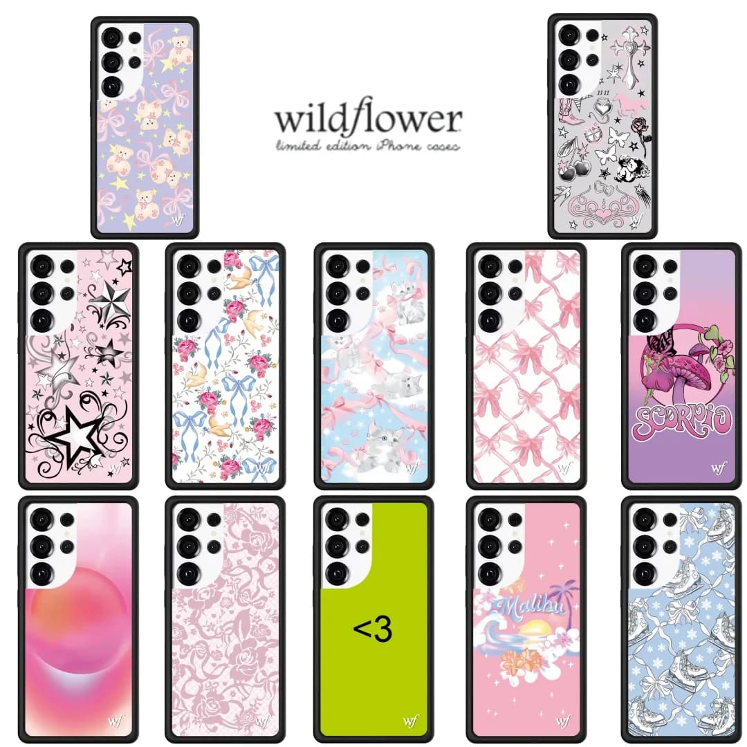 Cover antiurto Wildflower Dove Kitten Number 3 per Samsung Galaxy S23 Ultra S24 S25 Ultra, design pattini da ghiaccio