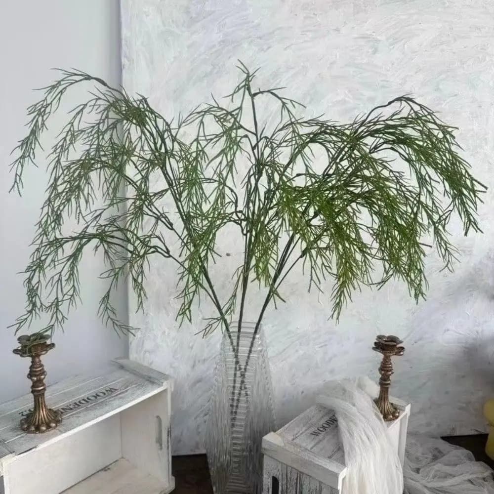 100cm Realistic Artificial Canna Grass Coppers Hand-made Canna Grass Plants Simulated Royal Tact Elegant Green Plants