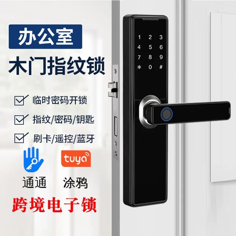 Appartamento Impronte digitali Password Blocco Tecnologia Uomo Alloggio in famiglia Camera in affitto Porta interna in legno Hotel Smart