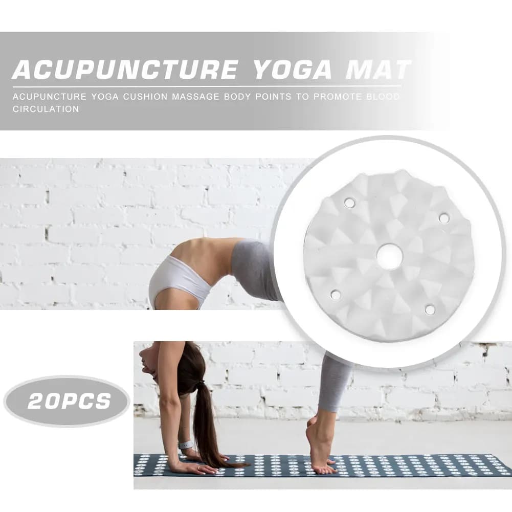 Yoga Mat Accessories Spikes Small Acupressure Pilates Pad Needle Plastic Lotus for Indoor Exercise Sport Decoration