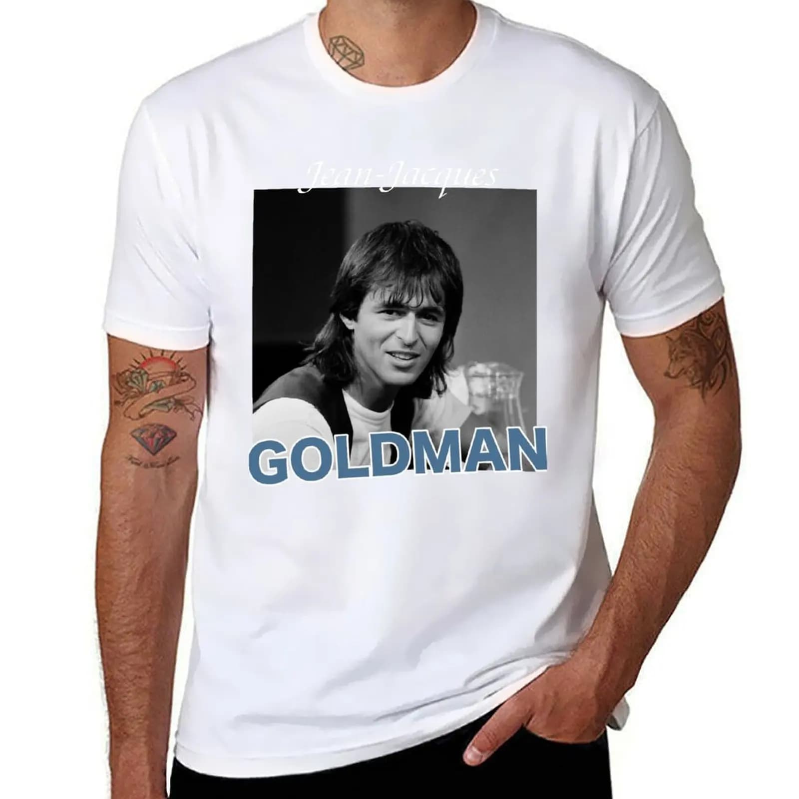 Jean-Jacques Goldman T-shirt uomo magliette da uomo casual divertenti magliette uomo T-shirt