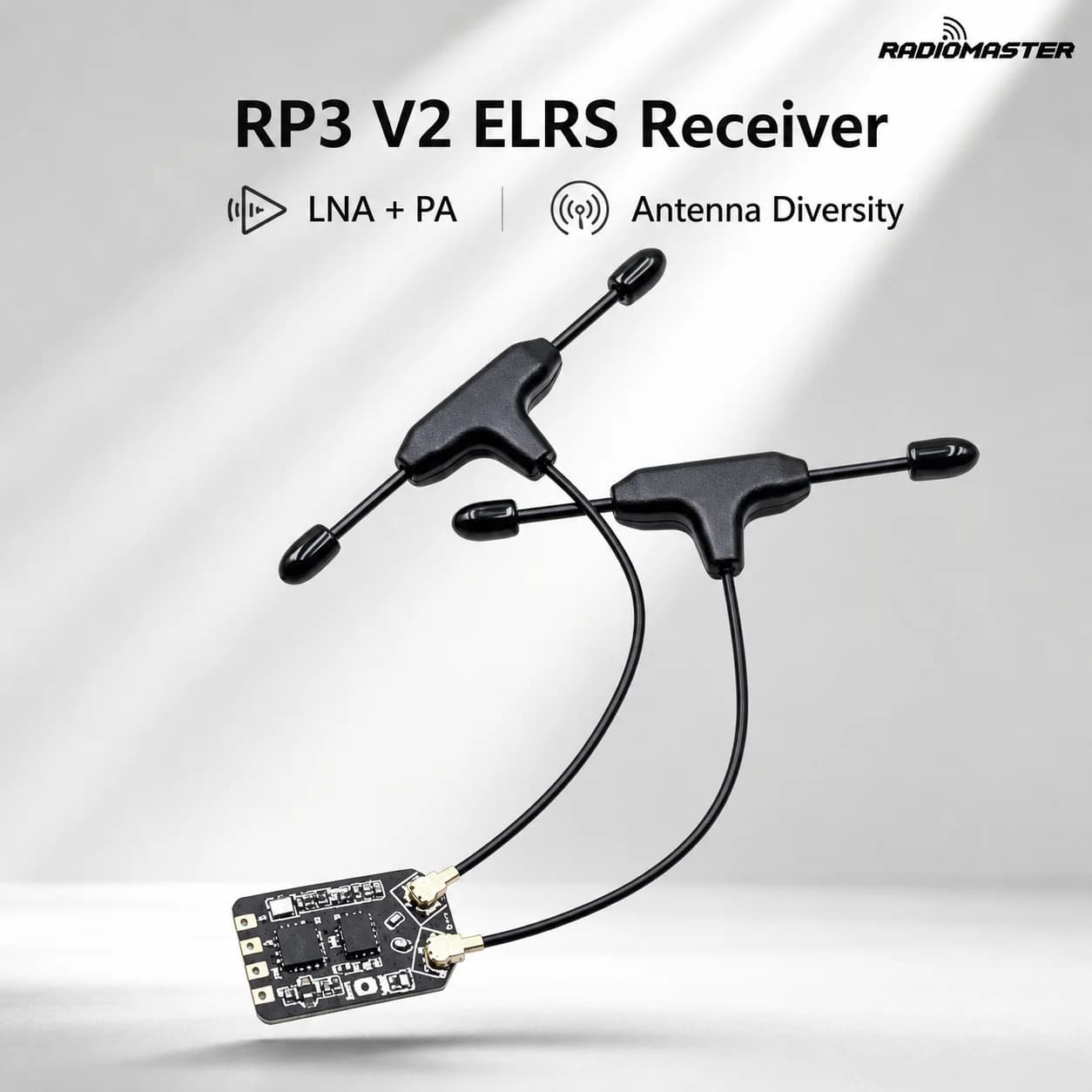 RadioMaster RP3 V2 ExpressLRS 2.4GHz Nano Receiver ELRS Diversity RX With WiFi OTA For FPV Whoop Freestyle Drone RC Parts Set