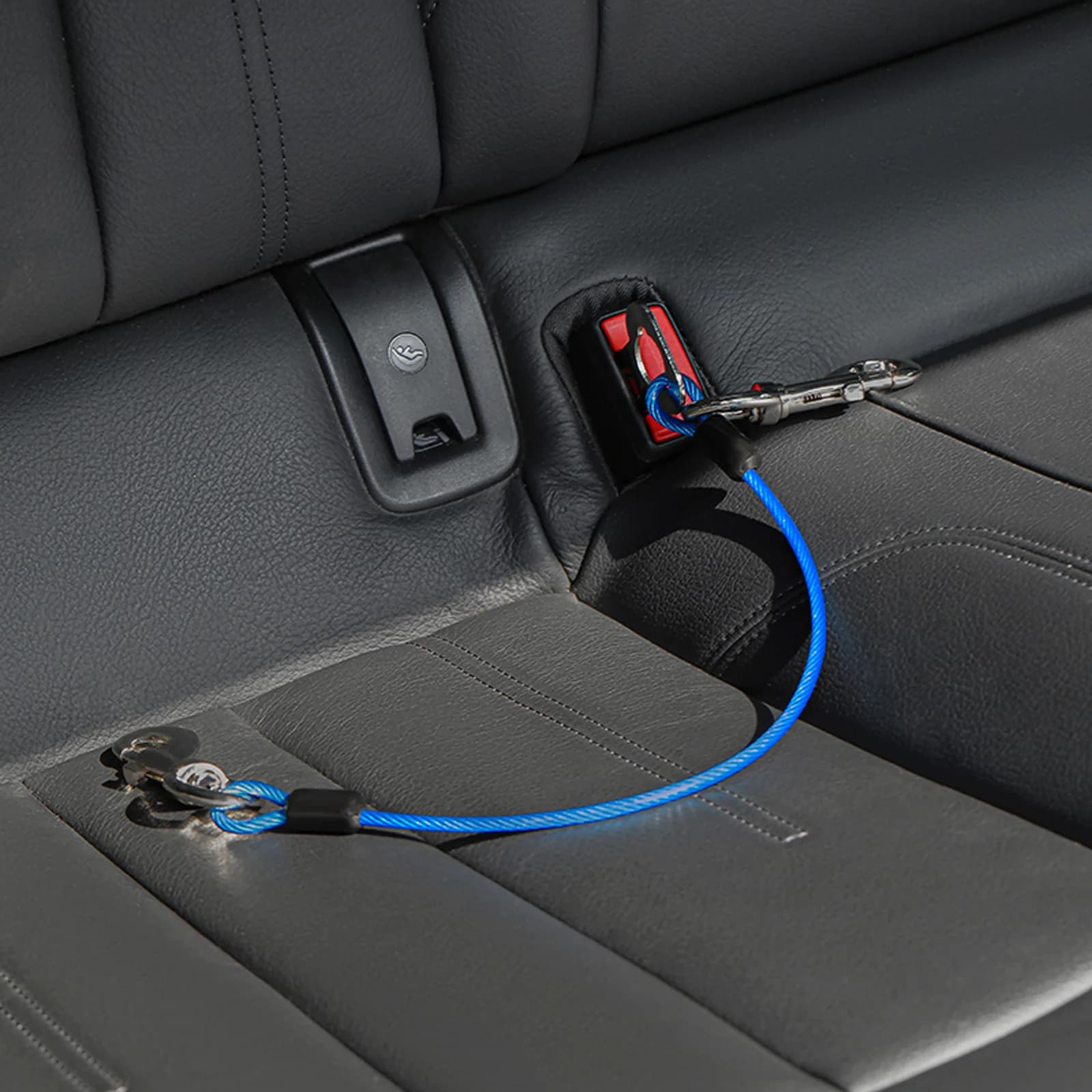 Cintura di sicurezza per cani in acciaio inossidabile anti-morso, clip per cintura di sicurezza per veicoli, guinzaglio di contenimento per auto, guinzaglio di trazione automatico