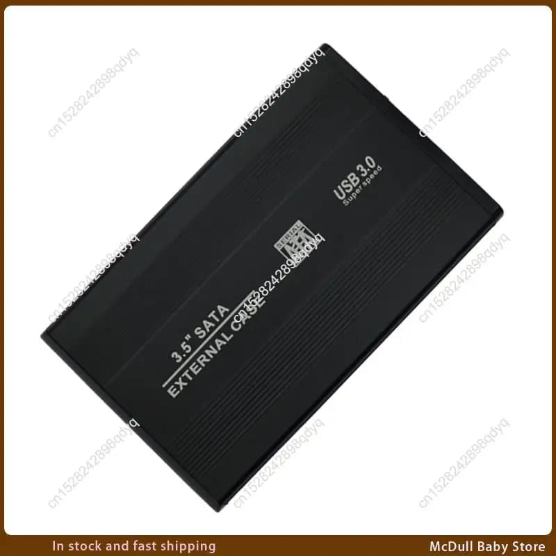 ABJA-Usb SATA SSD esterno da 2,5/3,5 pollici USB3.0 Custodia per adattatore per disco rigido HD Scatola per disco a stato solido Spina americana