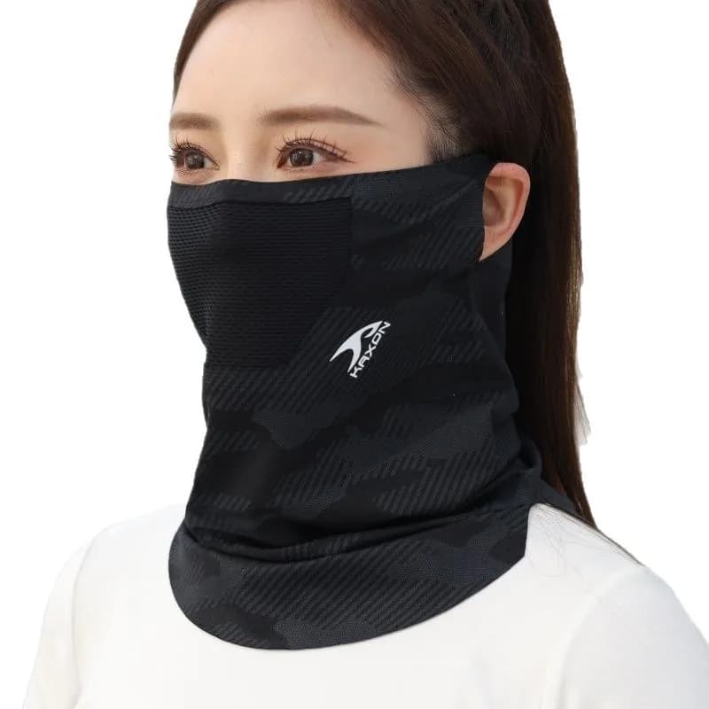 Full Face Mask Balaclava Breathable Sun UV Protection Summer Ice Silk Sun Protection Bike Mask Motorcycle Scarf Neck Gaiter