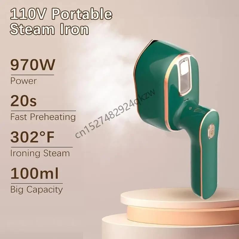 Piroscafo per indumenti portatile da stiro per vestiti 100ml portatile per casa in viaggio a calore veloce tessuto liscio