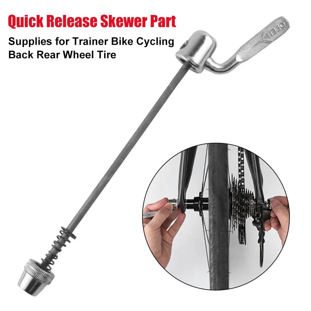 Bike Trainer Skewer Quick Release Bicycle Axle Rear Shaft Wheel Accessori di fissaggio MTB rimovibili riutilizzabili portatili