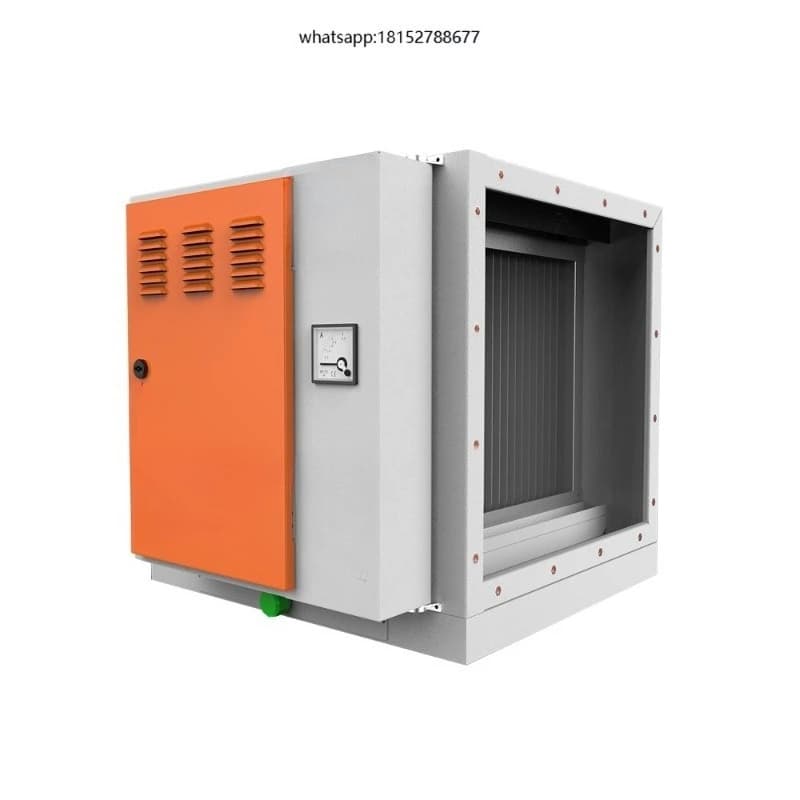 Purified Air Smoke Emission Air Purifier Kitchen Fume Control Emission System Electrostatic Oil Fume Purifier