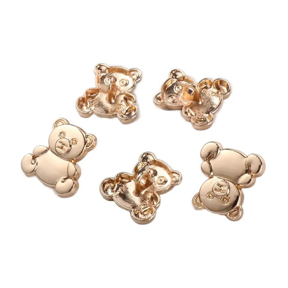 Bottoni Decorativi a Forma di Orso per Abbigliamento e Borse, Accessori Creativi per Cucito Fai-da-Te
