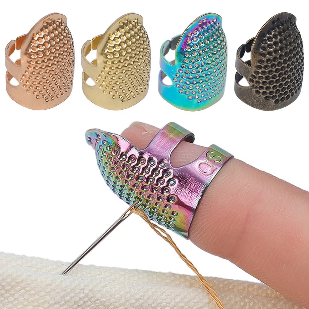 Adjustable needle sewing needle Reverse sewing needle cap with finger protection Bracelet with needle stitching handcrafted embroidery