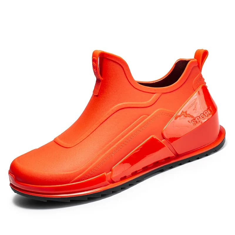 men's short tube rain boots Men Outdoor Non-slip Fishing Shoes Light Hiking Shoes Durable Waterproof Rain Boots Rubber