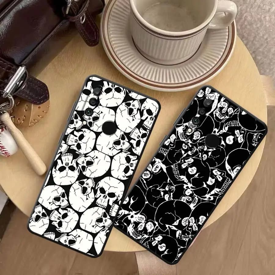 Skull Patterns Funda Phone Cover Case for Huawei P30 P20 Pro P Smart 2019 P20 Lite 2018 P20 P40 Lite