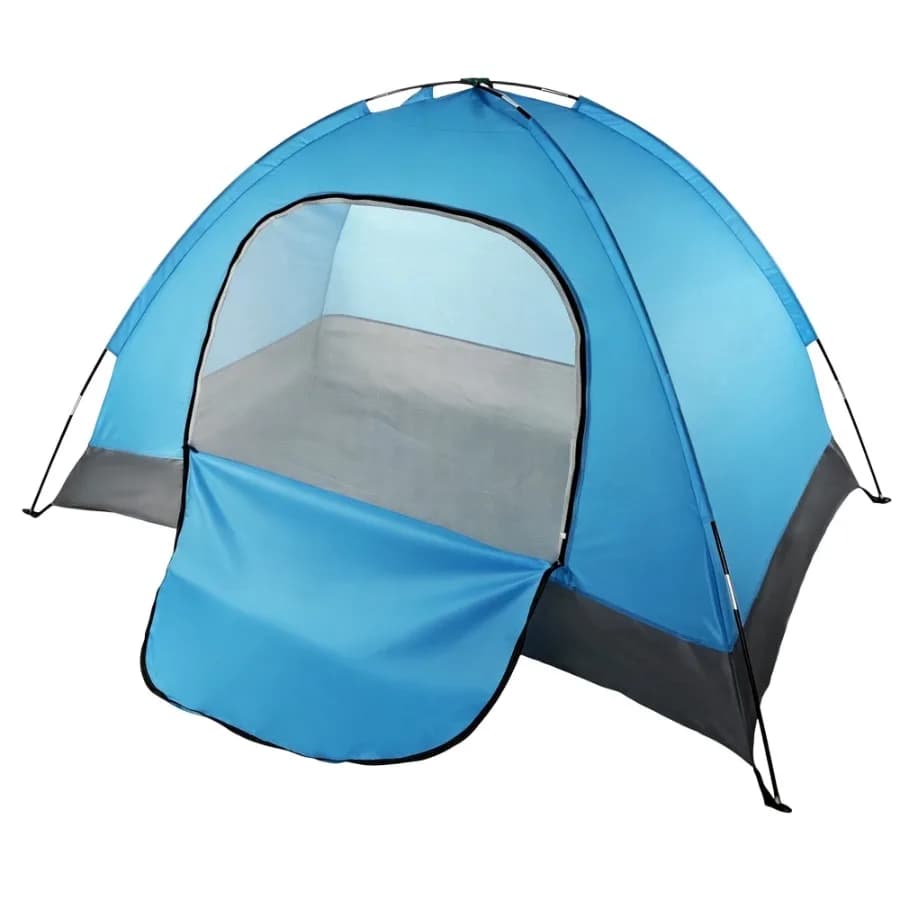 2 Person Instant Pop Up Camping Tent Easy Set Up Green Blue