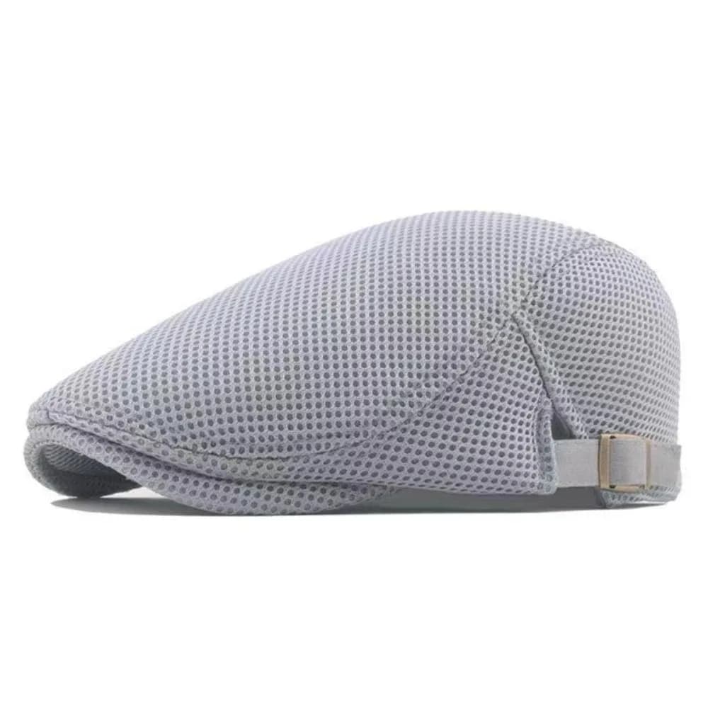 Artist Hat Versatile Mesh Beret Cap Hollow Washable Flat Cap Polyester Material Vintage Fashion Breathable Sun Hat Daily Outfit