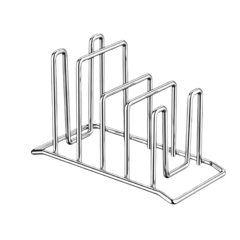 Stainless Steel Kitchen Storage Rack Multi-Functional Pot Lid And Chopping Board Holder Rust-Proof Domestic Use