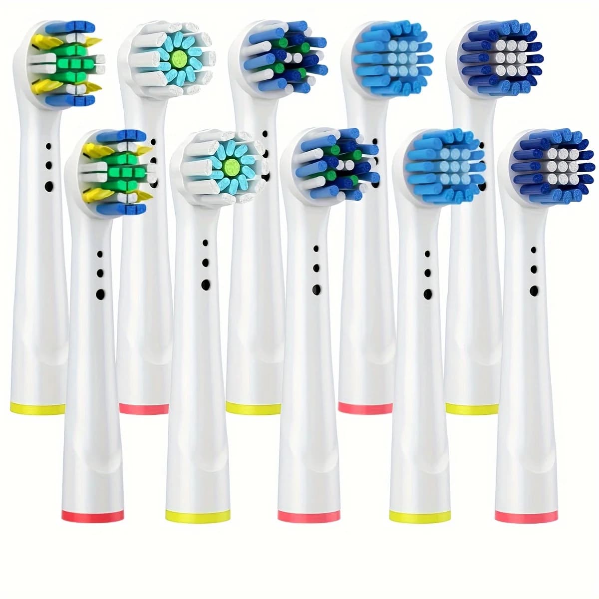 Replacement heads for 10 pieces toothbrush compatible with Oral-B Braun professional electric toothbrush heads