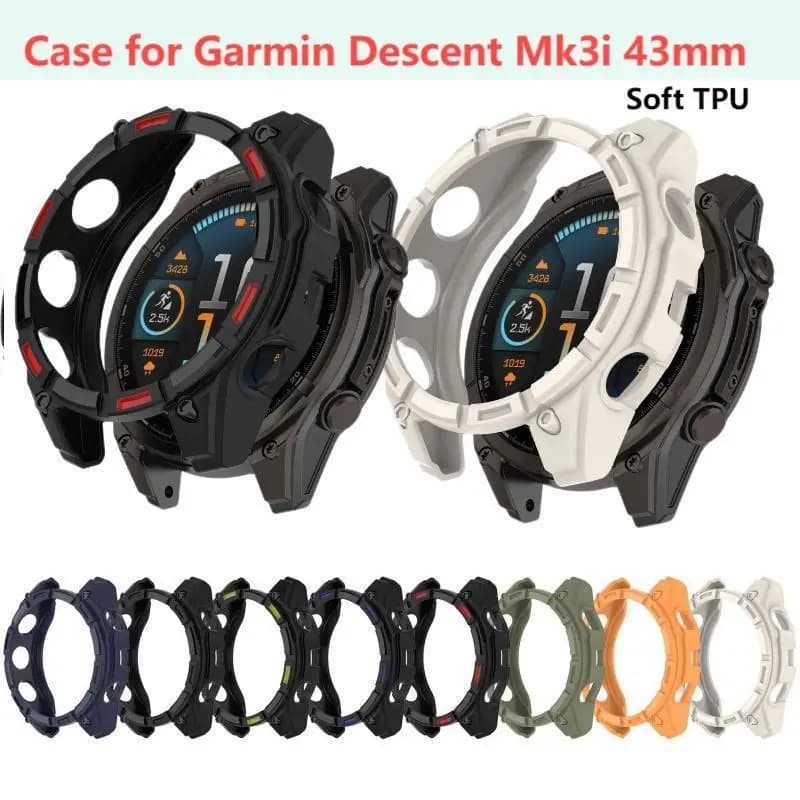 Custodia morbida in TPU per Garmin Descent Mk3i 43mm Smart Watch cinturino cinturino copertura cava Mk 3i protezione guscio paraurti accessori