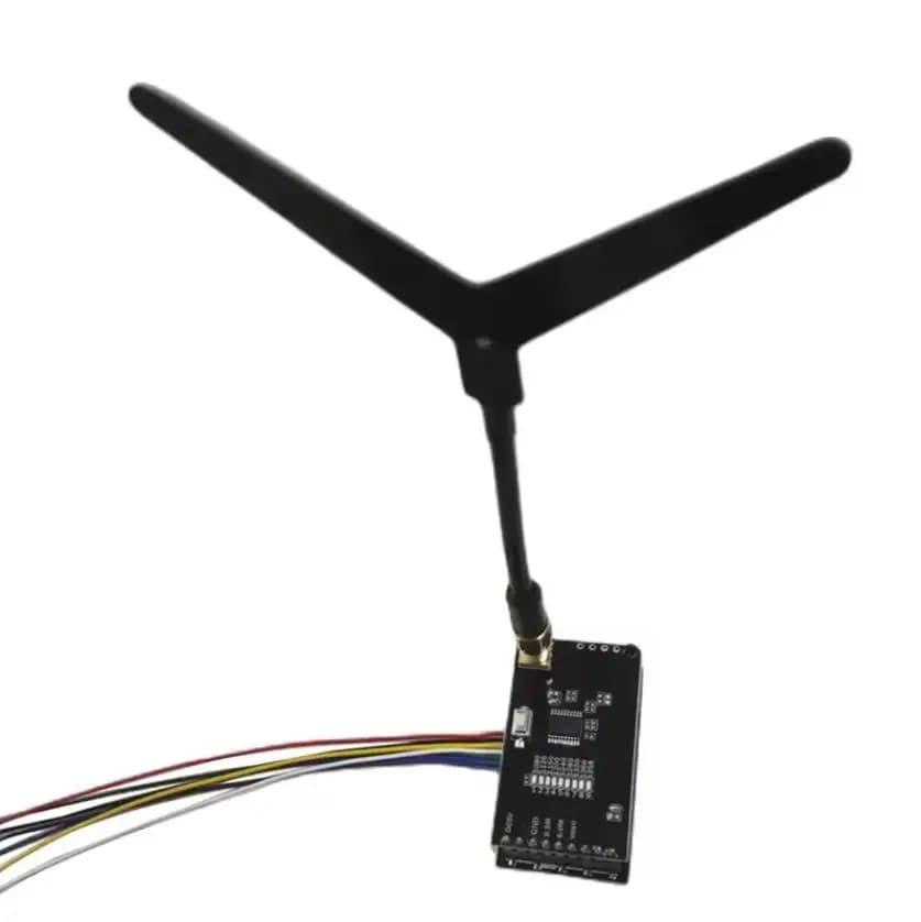 Ricevitore Video Analogico FPV 1.2G 1.3G FPV VRX a 9 Canali (1050MHz-1380MHz) con Uscita AV per Droni RC, Monitor e Occhiali FPV
