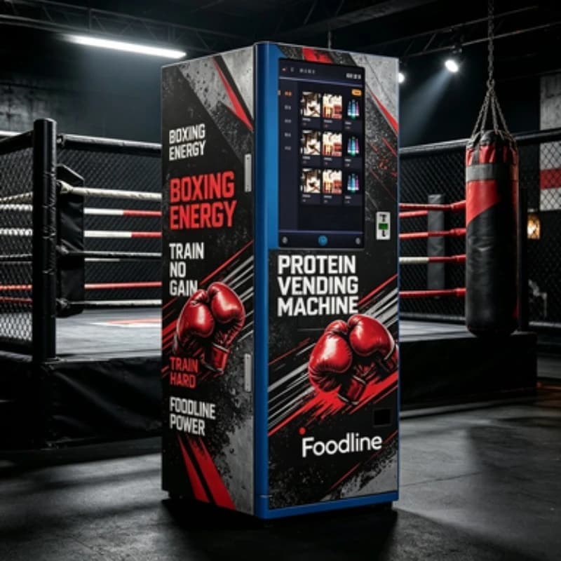 FL Customized Automatic Touch Screen Beverage Vending Machine for Protein Shake Gym Fitness Powder with Payment System
