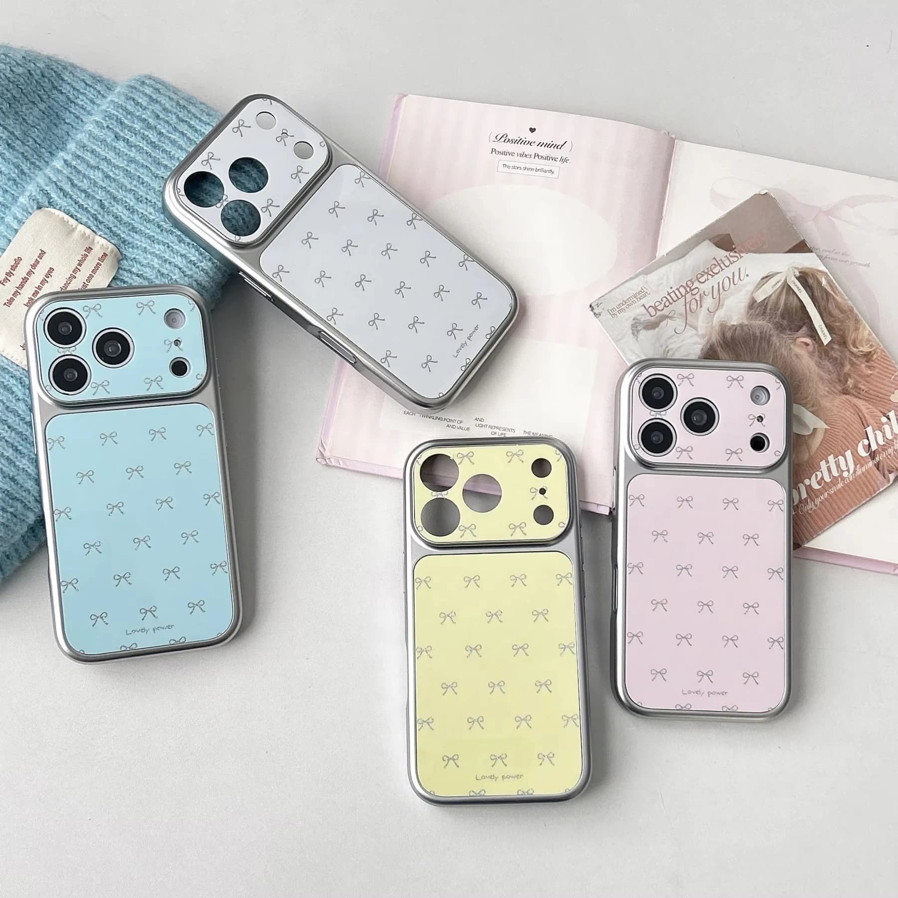 Full-screen Korean Phone Case with silver plating for iPhone 17 Air 16 Pro Max 15 14 Plus 13 Pro, shockproof silicone back cover