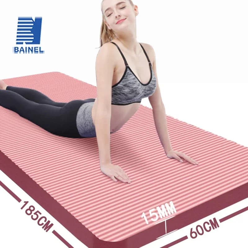 Tappetini da Yoga NBR tappetino da meditazione per il Fitness tappetino da ginnastica per Pilates antiscivolo morbido assorbimento degli urti attrezzatura sportiva facile da pulire