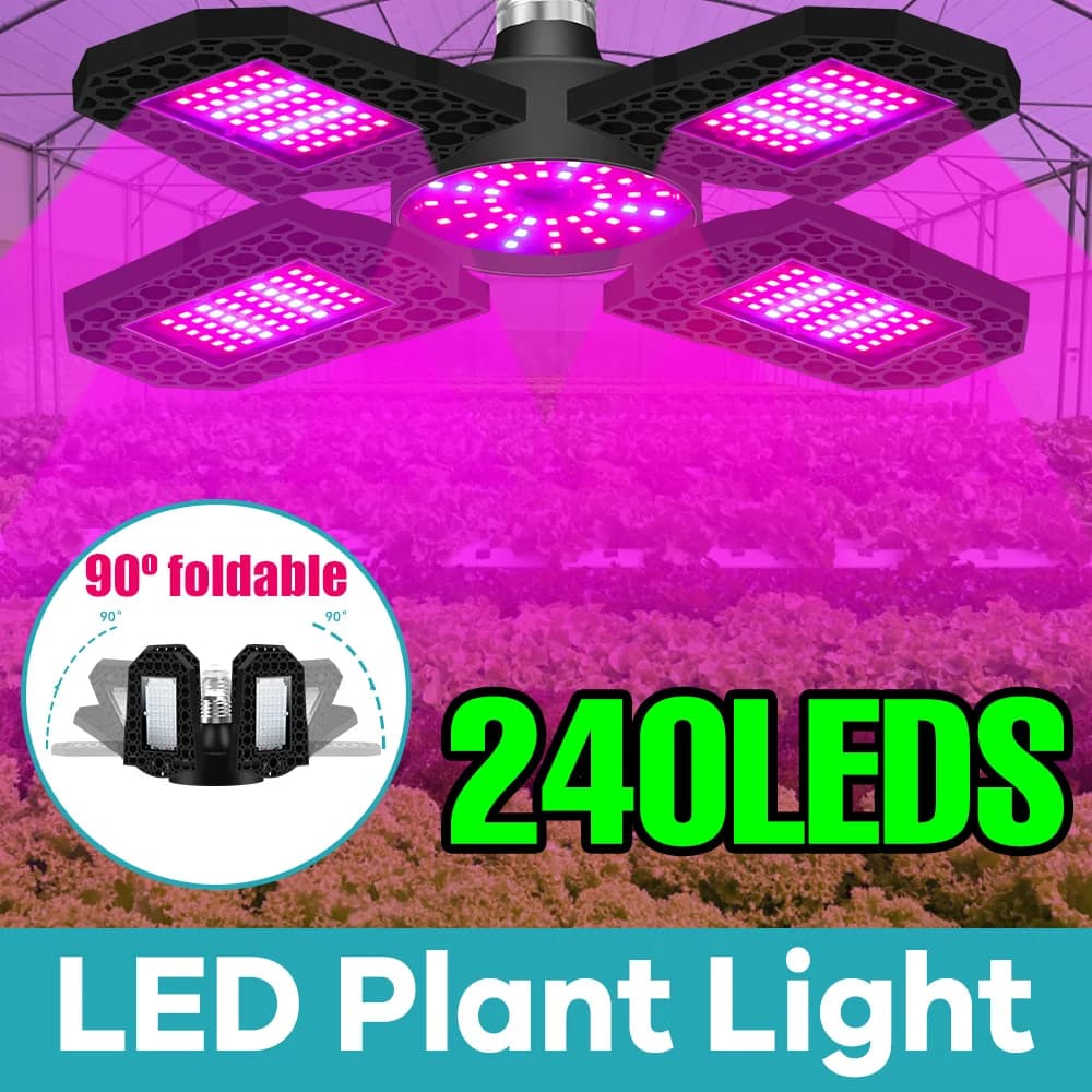 150 W E27 LED Growing Lamp Folding Fito Lamp Filling bulb for full spectrum plants for hydroponic flowering Box lamp for growing flower vegetable seeds