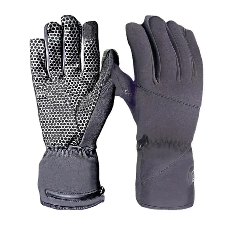 Airo Men's Heated Gloves Rechargeable Battery Full Finger Racing Gloves Motorcycle Ski Snow Gloves