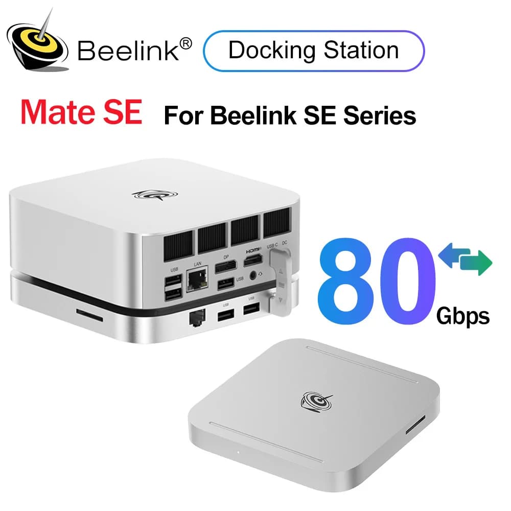 Beelink Mate SE-A Docking Station per SER8, SER9, SER9 PRO, SEi14 MINI PC Desktop portatile Computer da gioco