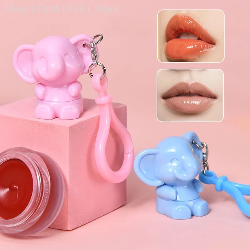 1 pcs silicone lip brush keyring brush for elephant shape makeup brush cute mud lip brush Halo brush for concealer
