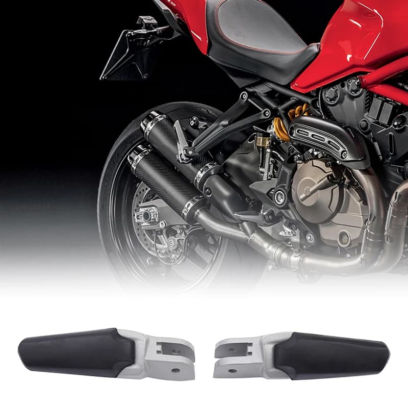 Moto posteriore passeggero pedane poggiapiedi per Ducati Monster 1200 2014-2021 937-2021 2022 821-2015 2021 1200 S 821 strisce