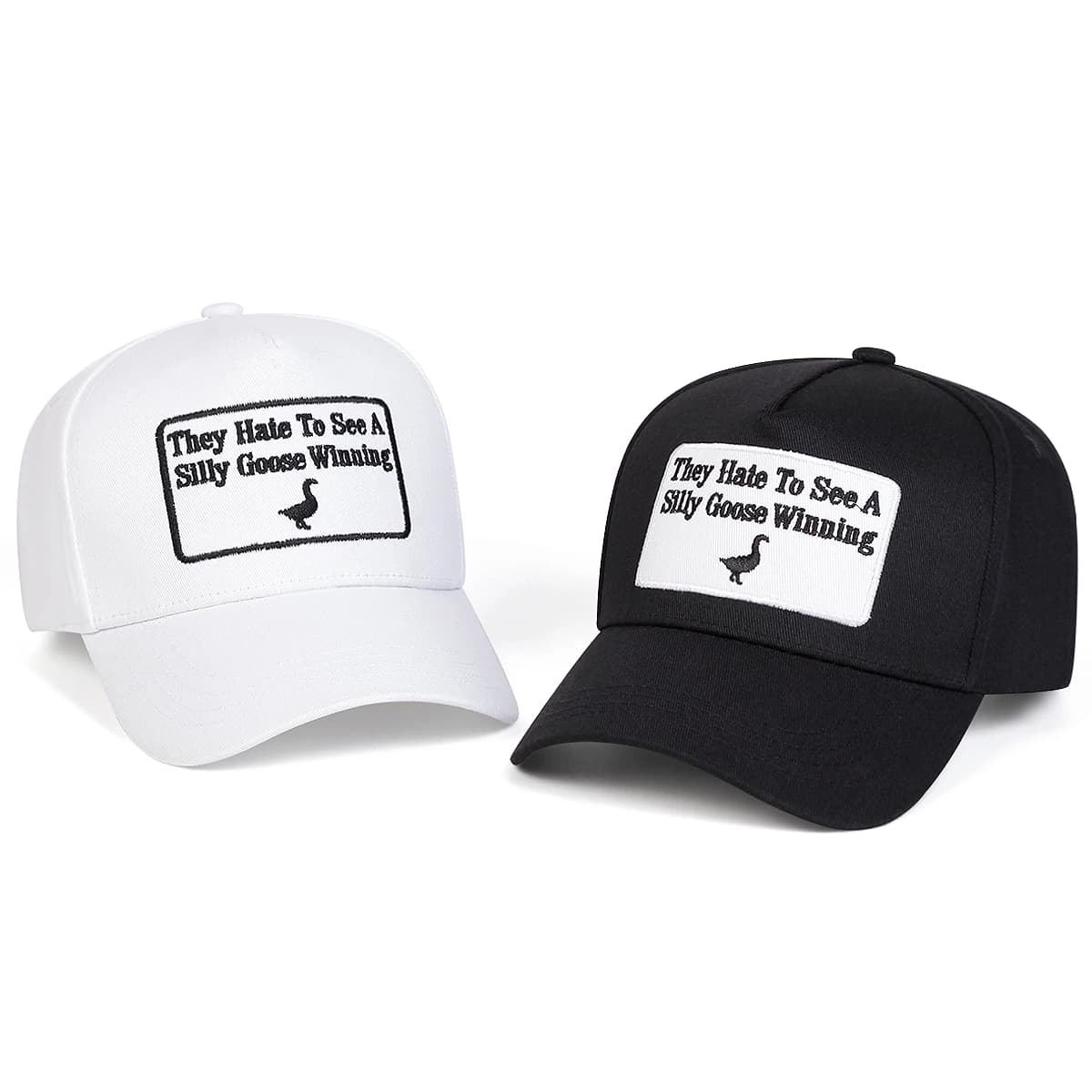 Berretti da baseball ricamati SILLY GOOSE WINNING unisex Primavera Autunno Cappelli casual regolabili per esterni Cappello per protezione solare Berretto sportivo