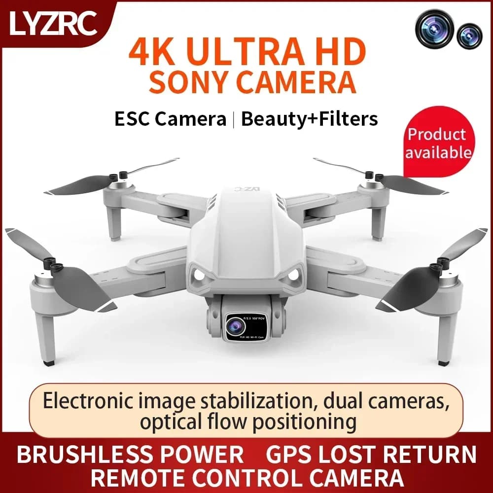 L900 PRO SE Drone 4K Fotocamera GPS 5G Wifi FPV Brushless RC Elicottero HD Doppia Fotocamera Mini Drone sotto 249g