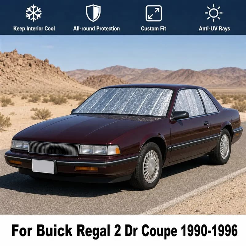 For Buick Regal 2 Dr Coupe 1990-1996 Full Set Car Window Sunshades UV Block Privacy Heat Insulated Foldable Car Curtain