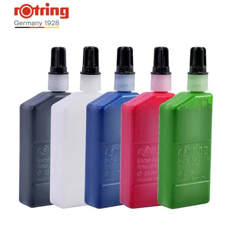 1 pz tedesco rottring Isograph disegno tecnico penna ad ago inchiostro liquido 23mL inchiostro di alta qualità con eccellente adesione