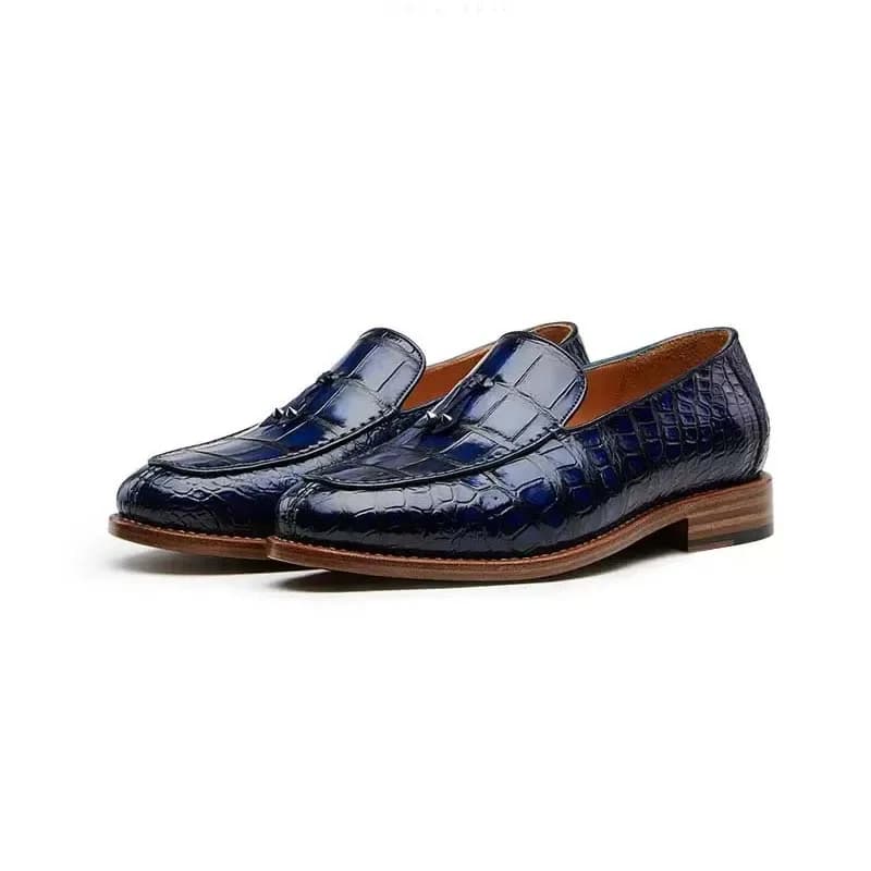 CWV new men shoes business leisure men crocodile leather shoes Set foot loafers men crocodile shoes