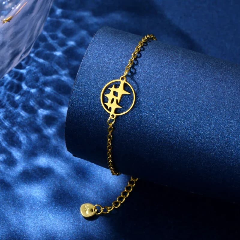 1pcs stainless steel star bracelet, personalized hip-hop creative minimalist bracelet, Silver Zircon Necklace, Minimalist Clavicle Chain, Elegant Women Jewelry, Fashion Party Necklaces