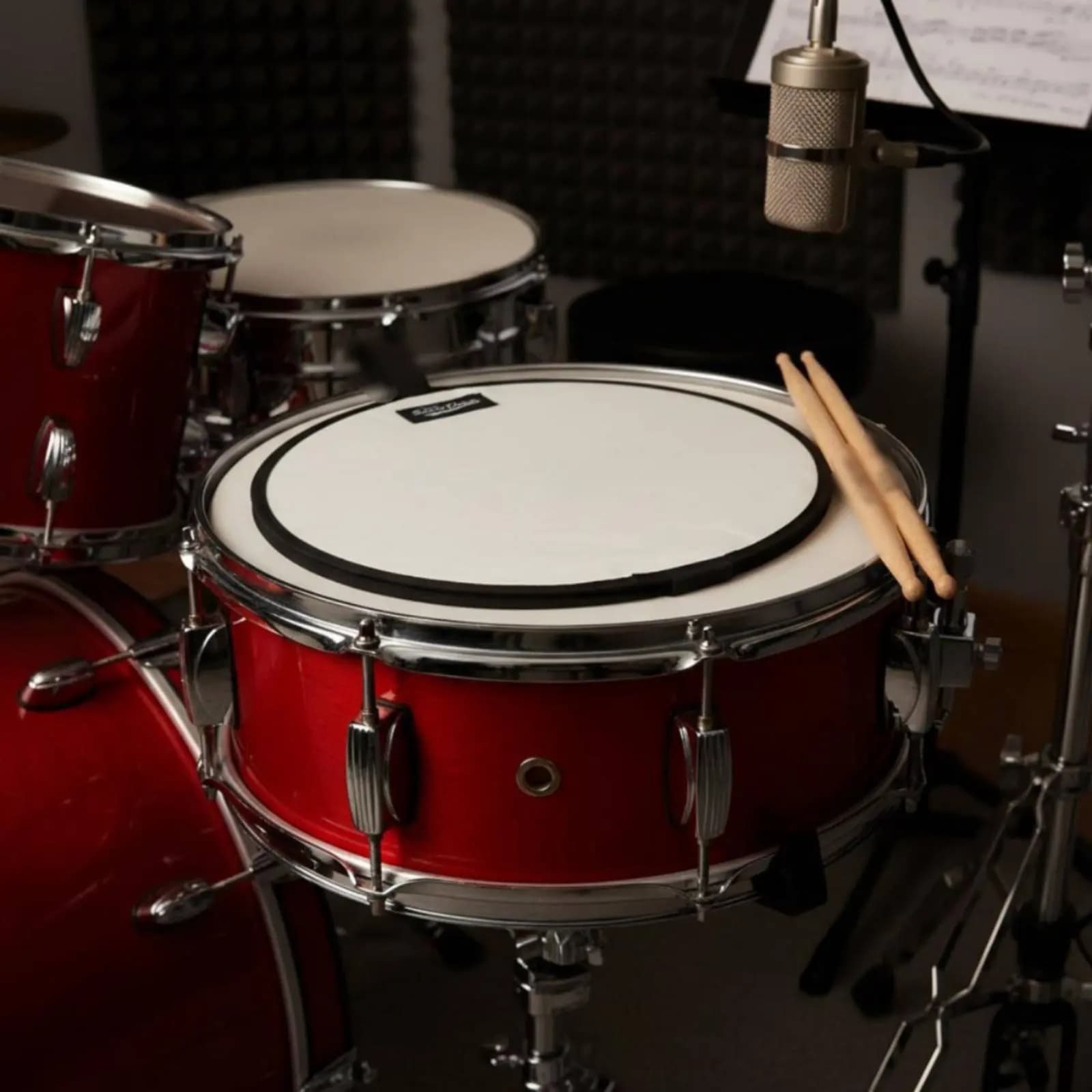 Pad di controllo toni aggiuntivi per rullante, per affinamento del suono, smorzatore per rullante, accessorio per percussioni, per pratica silenziosa, inodore