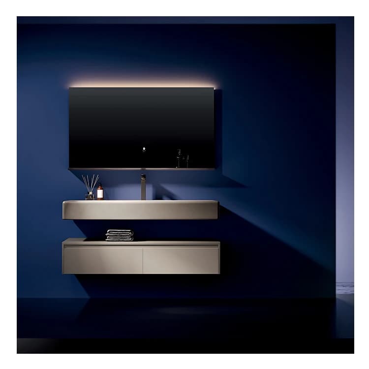 Mobili da Bagno Sospesi Moderni con Specchi Touch Screen, Vendita all'Ingrosso