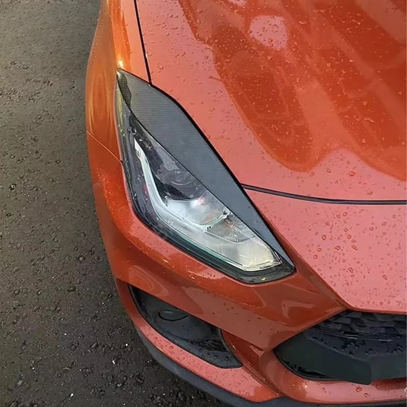 For Suzuki Swift ZC33S 2018-2024 Years Carbon Fiber Eyebrow Cover Couple Palpebra Headlight Eyebrow Trim Accessories
