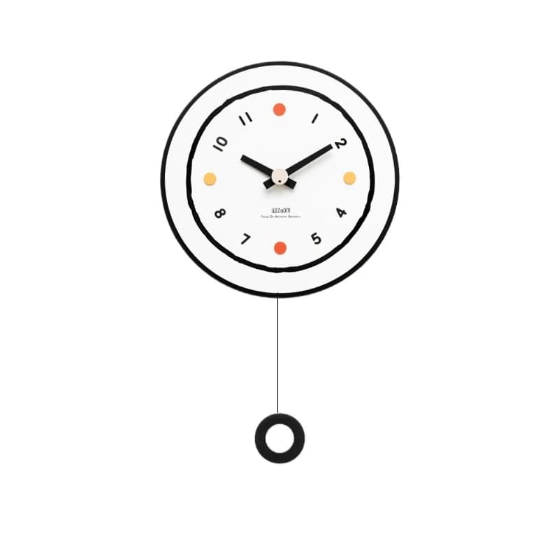 Orologio da parete artistico semplice per la casa, senza fori, creativo e alla moda per il soggiorno