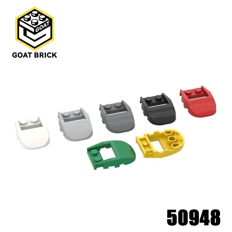 10 pz MOC Parti 50948 Cuneo Curvo 4x3 Taglio Indietro Mattoni Compatibili FAI DA TE Assemblare Building Blocks Particelle Kid Puzzle Giocattolo Regalo