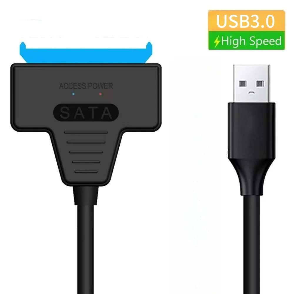 Cavo da USB 3.0 a SATA Adattatore per disco rigido da USB a SATA III Fino a 6 Gbps per disco rigido HDD SSD esterno da 2,5 pollici 22 pin Sata III