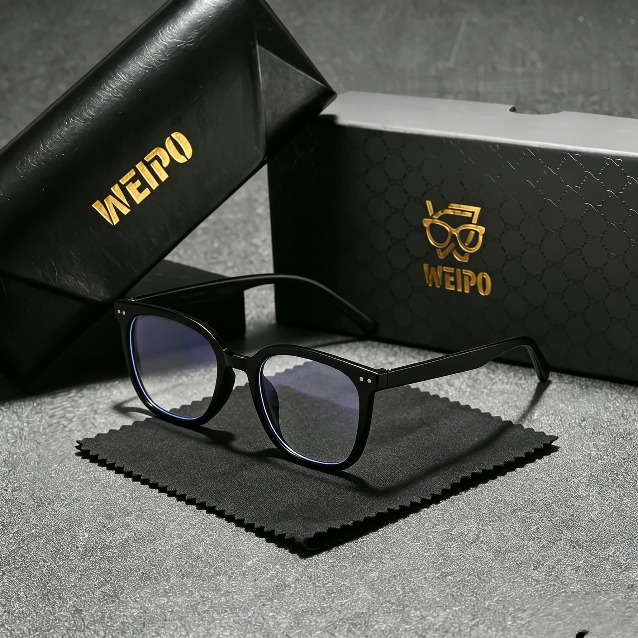 1 pair of anti-electronic blue light glasses. These glasses are unisex and suitable for computer use