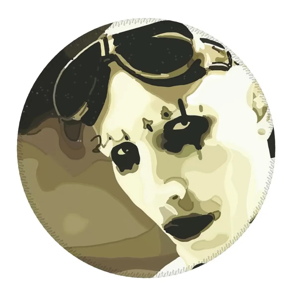 Marilyn Manson Glitch Fan Gift Music Round Mouse Pad Computer Keyboard Mouse Mat Gaming Laptop Desk Mat