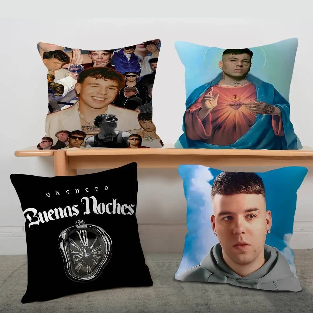 Hot Singer Q-Quevedo Buenas Noches Decorative home cushion, office, bedroom, sofa, car, 45x45